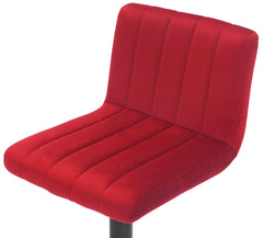 2er Set Barhocker Jamie Samt - rot