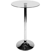 Glastisch rund 105 cm - klarglas - InfinityMarket