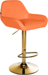 Barhocker Braga Gold Kunstleder - orange