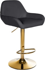 Barhocker Braga Gold Kunstleder - schwarz