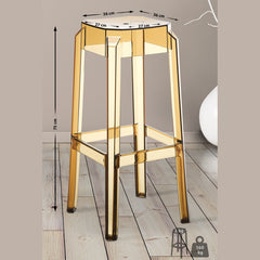 2er Set Barhocker Fox, transparent - bernstein