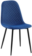 Stuhl Giverny Stoff - blau