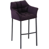 Barhocker Damaso B Stoff mit 4-Fuß Gestell - lila - InfinityMarket