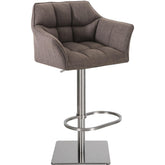 Barhocker Damaso E Stoff - grau - InfinityMarket