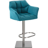 Barhocker Damaso E Stoff - türkis - InfinityMarket