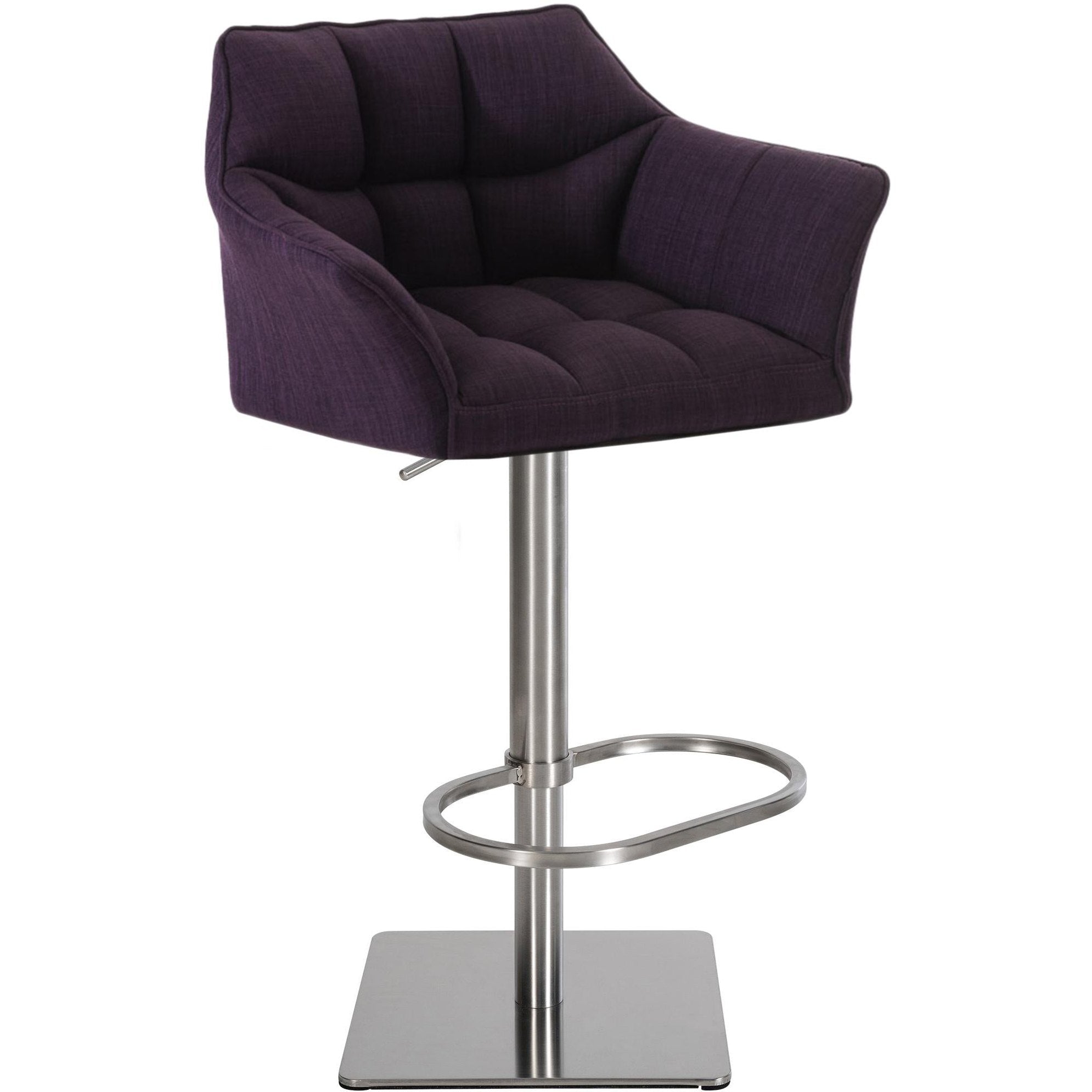 Barhocker Damaso E Stoff - lila - InfinityMarket