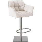 Barhocker Damaso E Stoff - weiß - InfinityMarket
