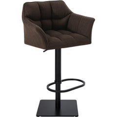Barhocker Damaso B Stoff - braun - InfinityMarket