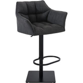 Barhocker Damaso B Stoff - dunkelgrau - InfinityMarket