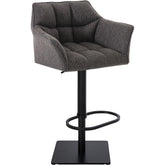 Barhocker Damaso B Stoff - titangrau - InfinityMarket