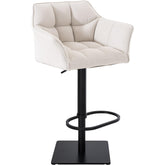 Barhocker Damaso B Stoff - weiß - InfinityMarket