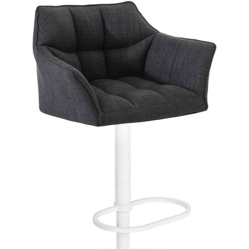 Barhocker Damaso W Stoff - dunkelgrau - InfinityMarket