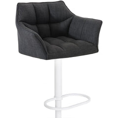 Barhocker Damaso W Stoff - dunkelgrau - InfinityMarket