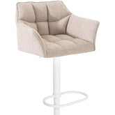 Barhocker Damaso W Stoff - elfenbein - InfinityMarket
