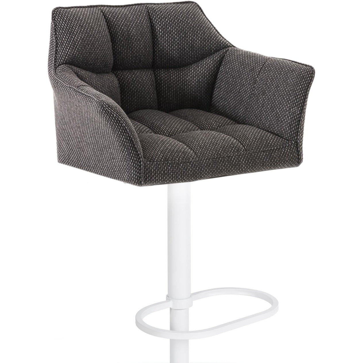 Barhocker Damaso W Stoff - titangrau - InfinityMarket