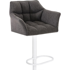 Barhocker Damaso W Stoff - titangrau - InfinityMarket
