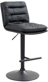 Barhocker Damar Kunstleder schwarz - schwarz