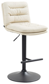 Barhocker Damar Kunstleder schwarz - creme