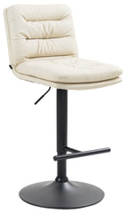 Barhocker Damar Kunstleder schwarz - creme