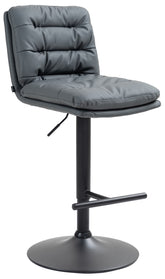 Barhocker Damar Kunstleder schwarz - grau