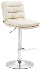 Barhocker Damar Kunstleder chrom - creme