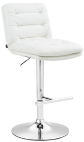 Barhocker Damar Kunstleder chrom - wei�