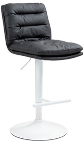 Barhocker Damar Kunstleder wei� - schwarz
