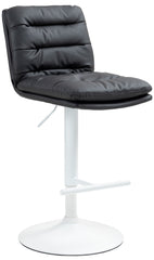 Barhocker Damar Kunstleder wei� - schwarz
