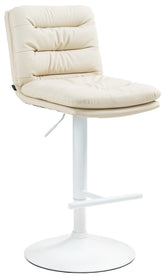 Barhocker Damar Kunstleder wei� - creme