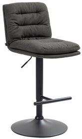 Barhocker Damar Stoff schwarz - dunkelgrau