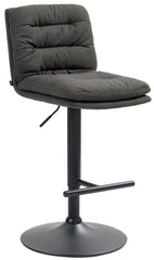 Barhocker Damar Stoff schwarz - dunkelgrau