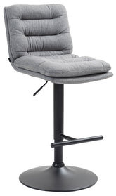 Barhocker Damar Stoff schwarz - grau