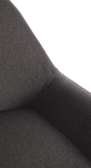Barhocker Braga Gold Stoff - dunkelgrau