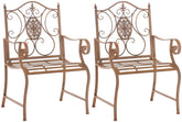 2er Set Gartenst�hle Punjab - antik braun by Dropshipping-Europe – Gartenm�bel