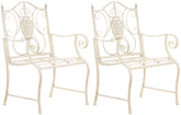 2er Set Gartenst�hle Punjab - antik-creme by Dropshipping-Europe – Gartenm�bel