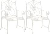 2er Set Gartenst�hle Punjab - wei� by Dropshipping-Europe – Gartenm�bel