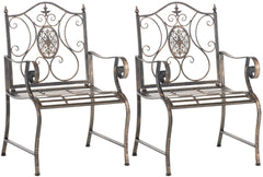 2er Set Gartenst�hle Punjab - bronze by Dropshipping-Europe – Gartenm�bel