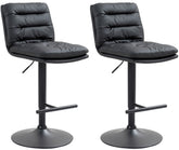2er Set Barhocker Damar Kunstleder schwarz - schwarz