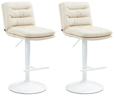 2er Set Barhocker Damar Kunstleder wei� - creme