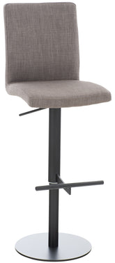 Barhocker Cadiz Stoff schwarz - grau