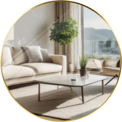 Wandspiegel Elsie XL - gold glanz