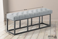 Sitzbank Amun Stoff B120 - grau