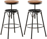 2er Set Barhocker Beam - bronze