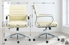 Bürostuhl Oakland Kunstleder - creme