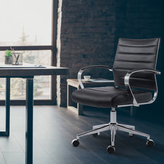 Bürostuhl Oakland Kunstleder - schwarz