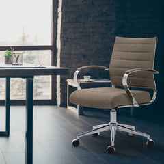 Bürostuhl Oakland Stoff - taupe