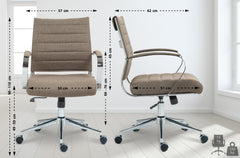 Bürostuhl Oakland Stoff - taupe