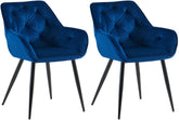 2er Set Esszimmerst�hle Cassis - blau by Dropshipping-Europe – Barhocker