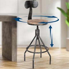 Barhocker Hanam - antik silber