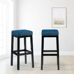 Barhocker Taylor B85 Stoff - blau